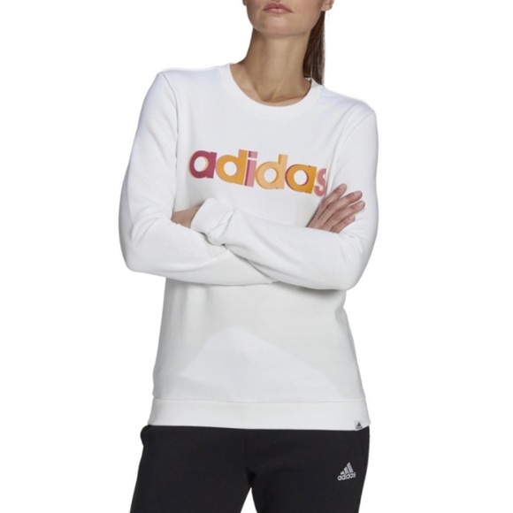 NWT ADIDAS / Multicolored Graphic Sweatshirt Size S - Picture 1 of 16